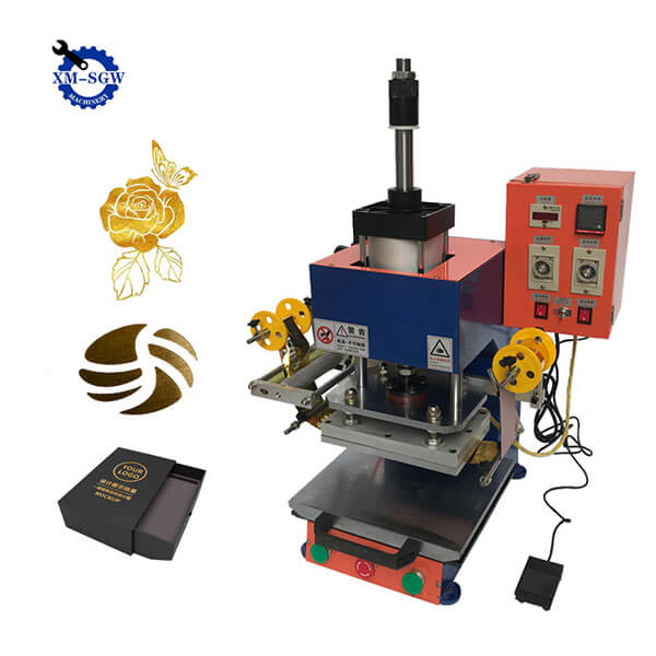 Gold Silver Foil Manual Leather Logo Embossed Machine Hot Stamping Machine2