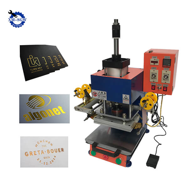 Gold Silver Foil Manual Leather Logo Embossed Machine Hot Stamping Machine3