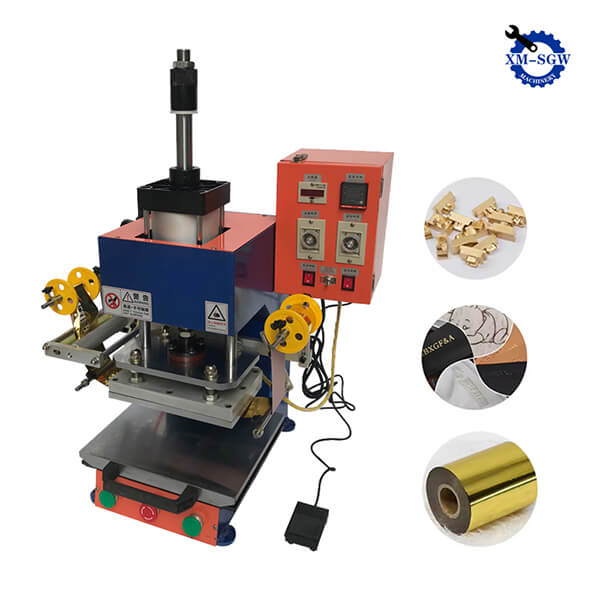 Gold Silver Foil Manual Leather Logo Embossed Machine Hot Stamping Machine4