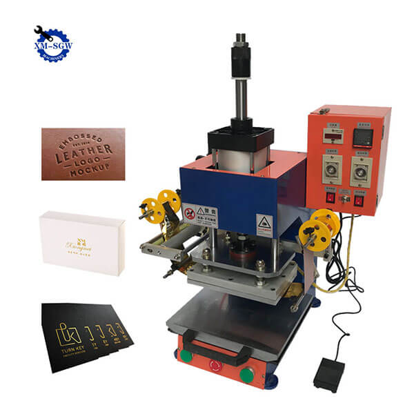 Gold Silver Foil Manual Leather Logo Embossed Machine Hot Stamping Machine6