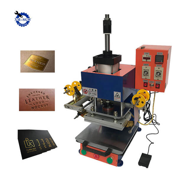 Gold Silver Foil Manual Leather Logo Embossed Machine Hot Stamping Machine7