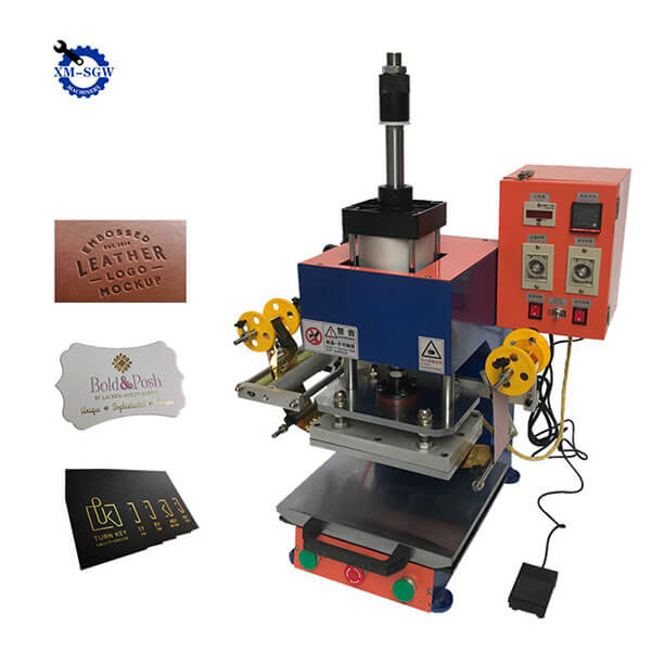 Gold Silver Foil Manual Leather Logo Embossed Machine Hot Stamping Machine8