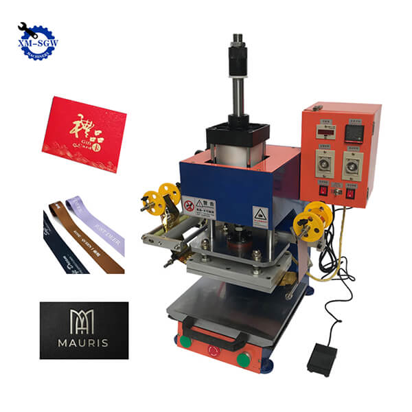 Gold Silver Foil Manual Leather Logo Embossed Machine Hot Stamping Machine9