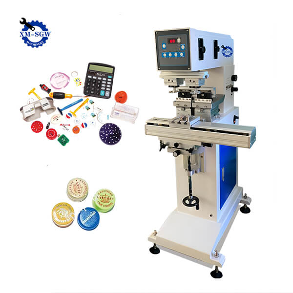 High Quality Semi-Automatic 2 Color Pad Printer Machine With Shuttle10