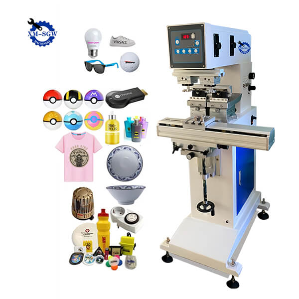 High Quality Semi-Automatic 2 Color Pad Printer Machine With Shuttle6