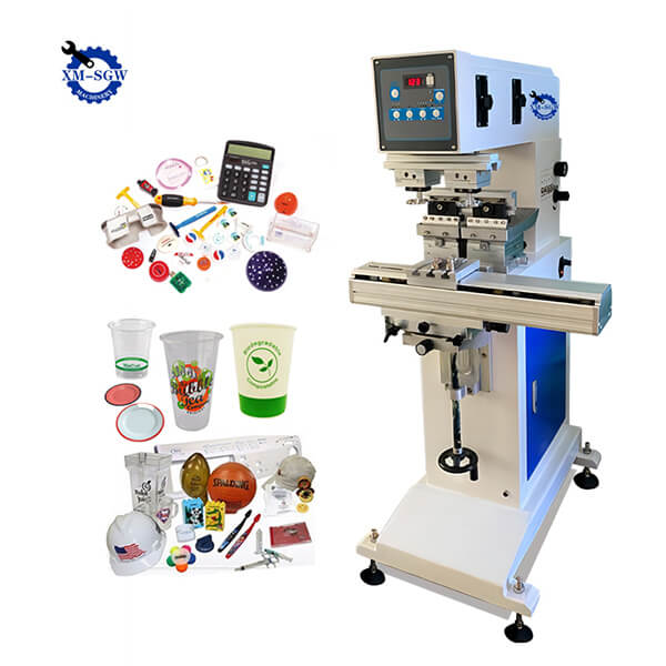 High Quality Semi-Automatic 2 Color Pad Printer Machine With Shuttle7