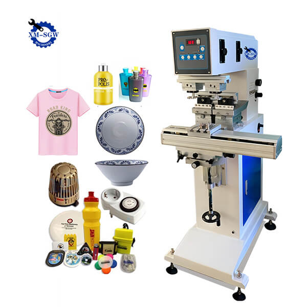 High Quality Semi-Automatic 2 Color Pad Printer Machine With Shuttle8