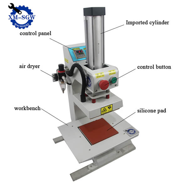 Semi-Automatic Clothes Logo Stamping Hydraulic Heat Press Machine1