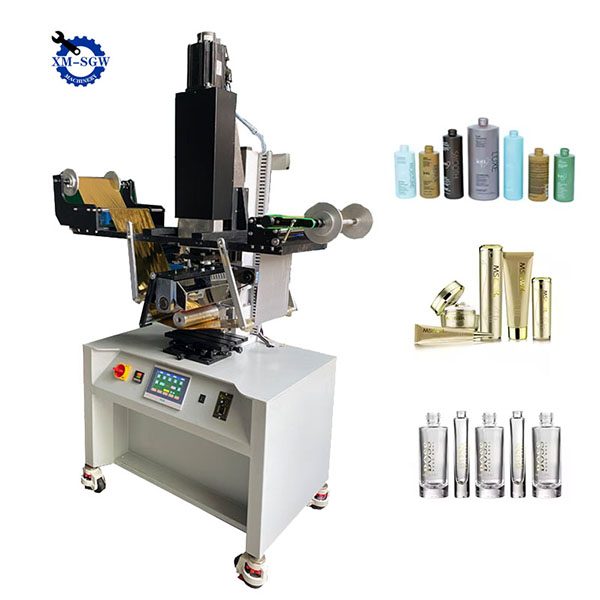 Semi-Automatic Hot Stamping Machine For Round Glass Bottles Stamping11