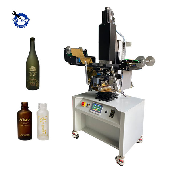 Semi-Automatic Hot Stamping Machine For Round Glass Bottles Stamping3