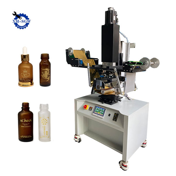 Semi-Automatic Hot Stamping Machine For Round Glass Bottles Stamping4