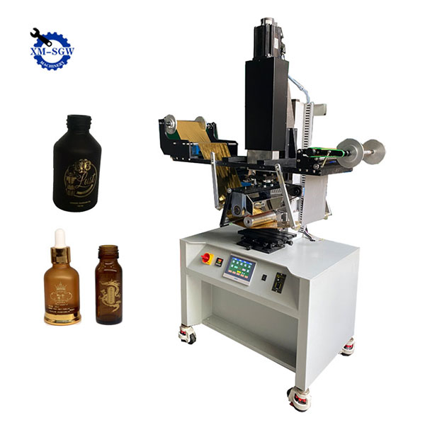 Semi-Automatic Hot Stamping Machine For Round Glass Bottles Stamping5