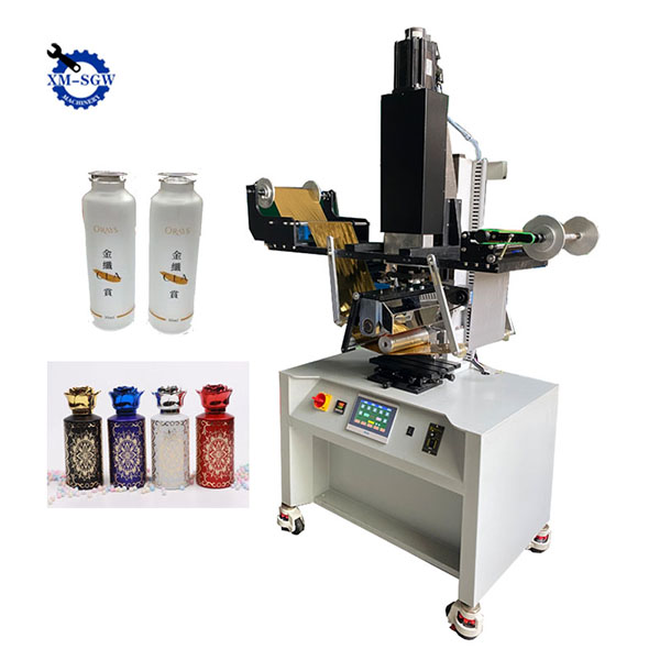 Semi-Automatic Hot Stamping Machine For Round Glass Bottles Stamping7