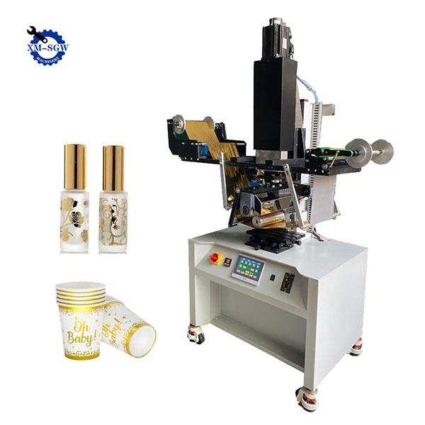 Semi-Automatic Hot Stamping Machine For Round Glass Bottles Stamping9